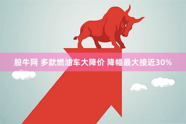 股牛网 多款燃油车大降价 降幅最大接近30%