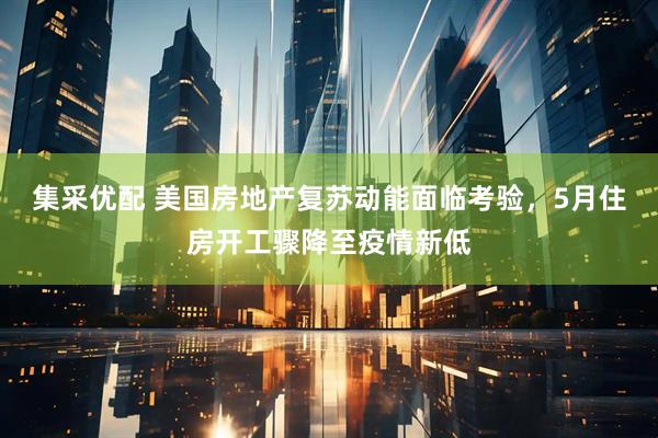 集采优配 美国房地产复苏动能面临考验，5月住房开工骤降至疫情新低